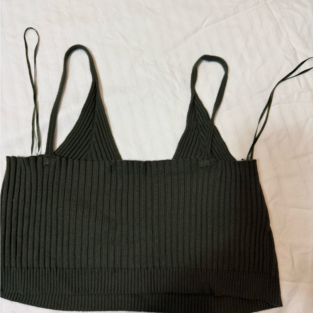 Papermoon Olive Ribbed Camisole - Picture 3 of 8